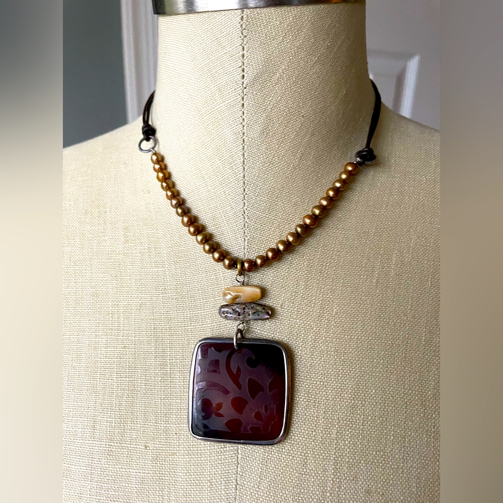 Square Shell Necklace